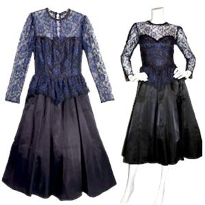 Gunne Sax Jessica McClintock S Dress Victorian Lace Dark Fairy Gothic Whimsgoth